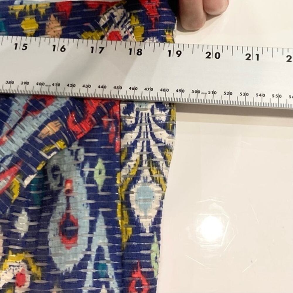 NWOT ANTHROPOLOGIE Skirt M“Edith”Paisley Floral Bow-Tie Ruffle Pull-Up Pocket - Picture 8 of 9